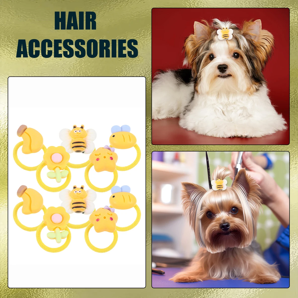 Cute Rubber Bands Baby Rubber Bands Pet Accessories Hair Rubber Bandshair Ropes Hair Accessories Home Supplies