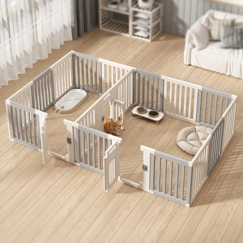 

Pet Fence Indoor Household Dog Fence High Protective Combined Color Dogs Safe Enclosure Splicing Small Dog Cage Height 75CM