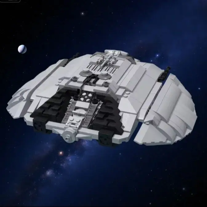

765PCS Cylon Raider Spaceship Building Blocks Battlestar Galactica Warship Model Sci - Fi Space War DIY Toy Gift for Adults Kids