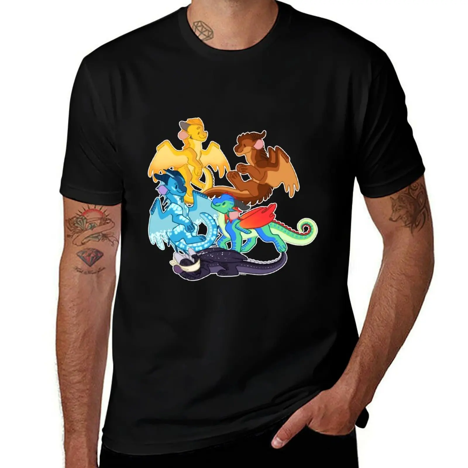

Dragonets of Destiny - WOF Wings of Fire T-Shirt cotton t shirt pack black cotton t-shirt plain for man package