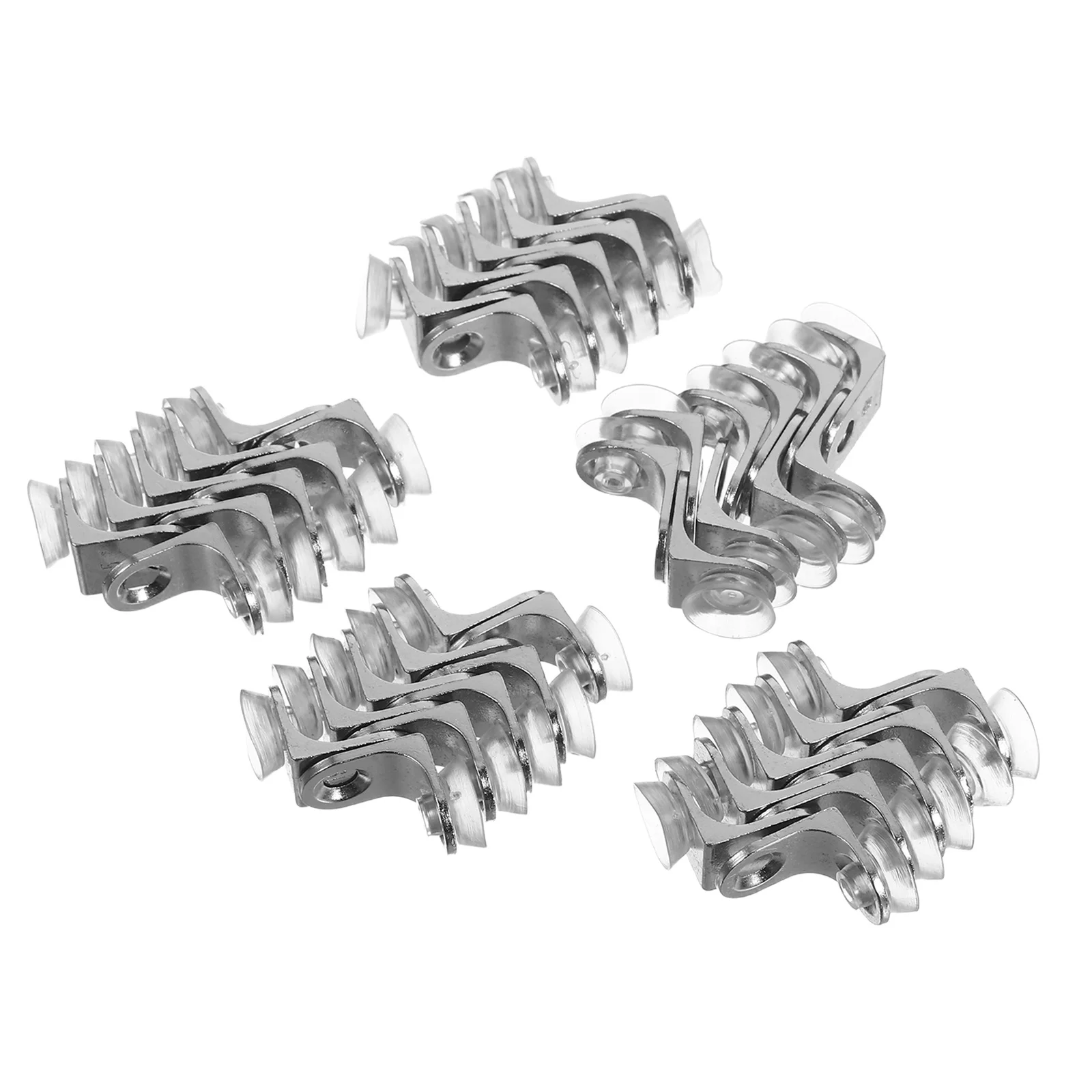 

50Pcs Cabinet Shelf Supports Suction Cup Metal Brackets Stable Load Bearing for Kitchen Bookcase Cupboard Fixing Clips