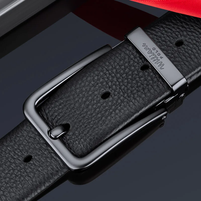 

Men's Genuine Leather Fashion Needle Buckle Waistband Luxury Versatile Belt Personalized Belt