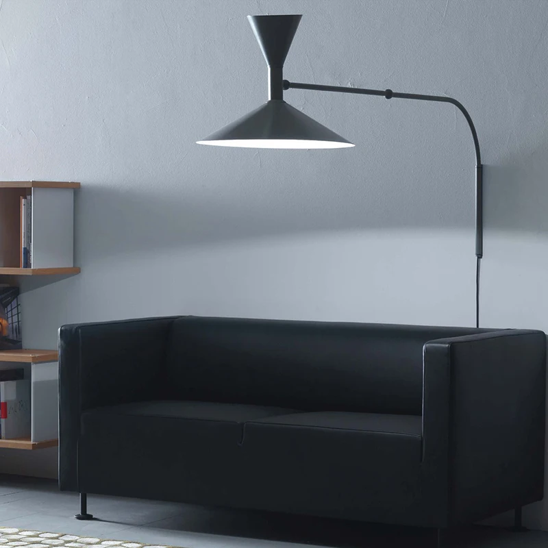 Modern LED Wall Lamp Nordic Bedroom Bedside Study Room Wall Light Long Arm Rotatable Adjustable Luminaire Home Decor Sconce