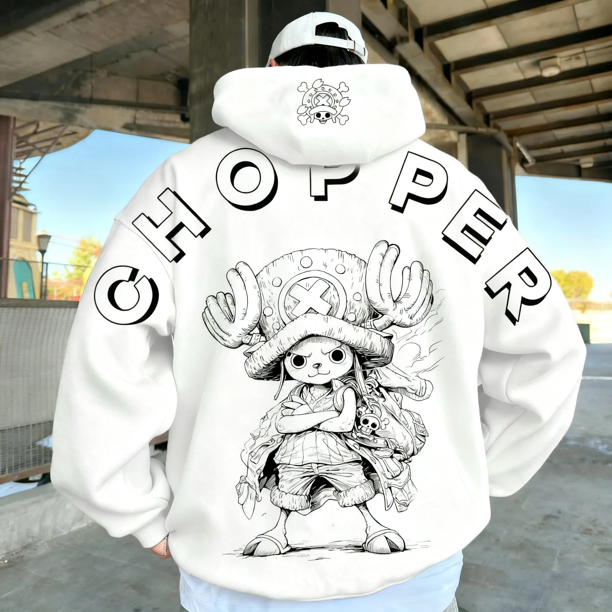 Street Fashion Japan 2025 - ONE PIECE Anime automne/hiver à capuche