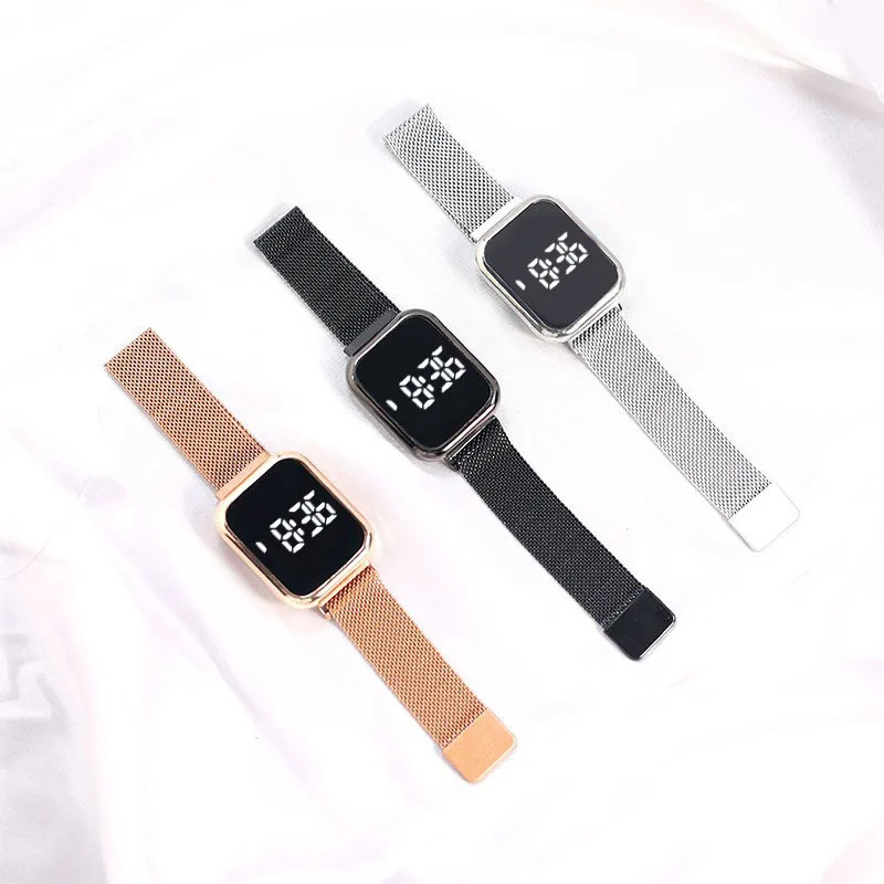 Простые цифровые часы для мужчин и женщин, модные спортивные светодиодные электронные часы, черный силиконовый браслет, повседневные мужские часы в подарок