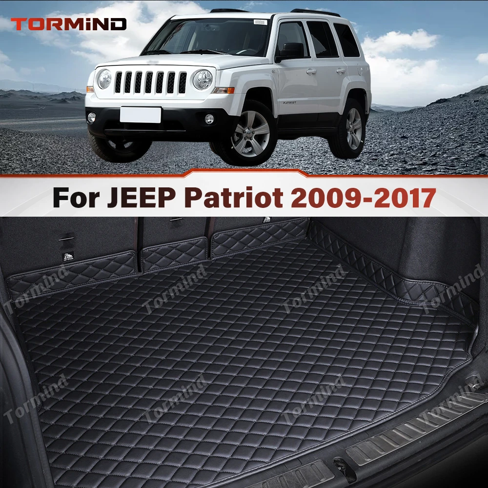 Tormind Cargo Mat For JEEP Patriot 2009-2017 16 15 14 3D Car Trunk Mat Carpet Waterproof All Weather Protection Accessories