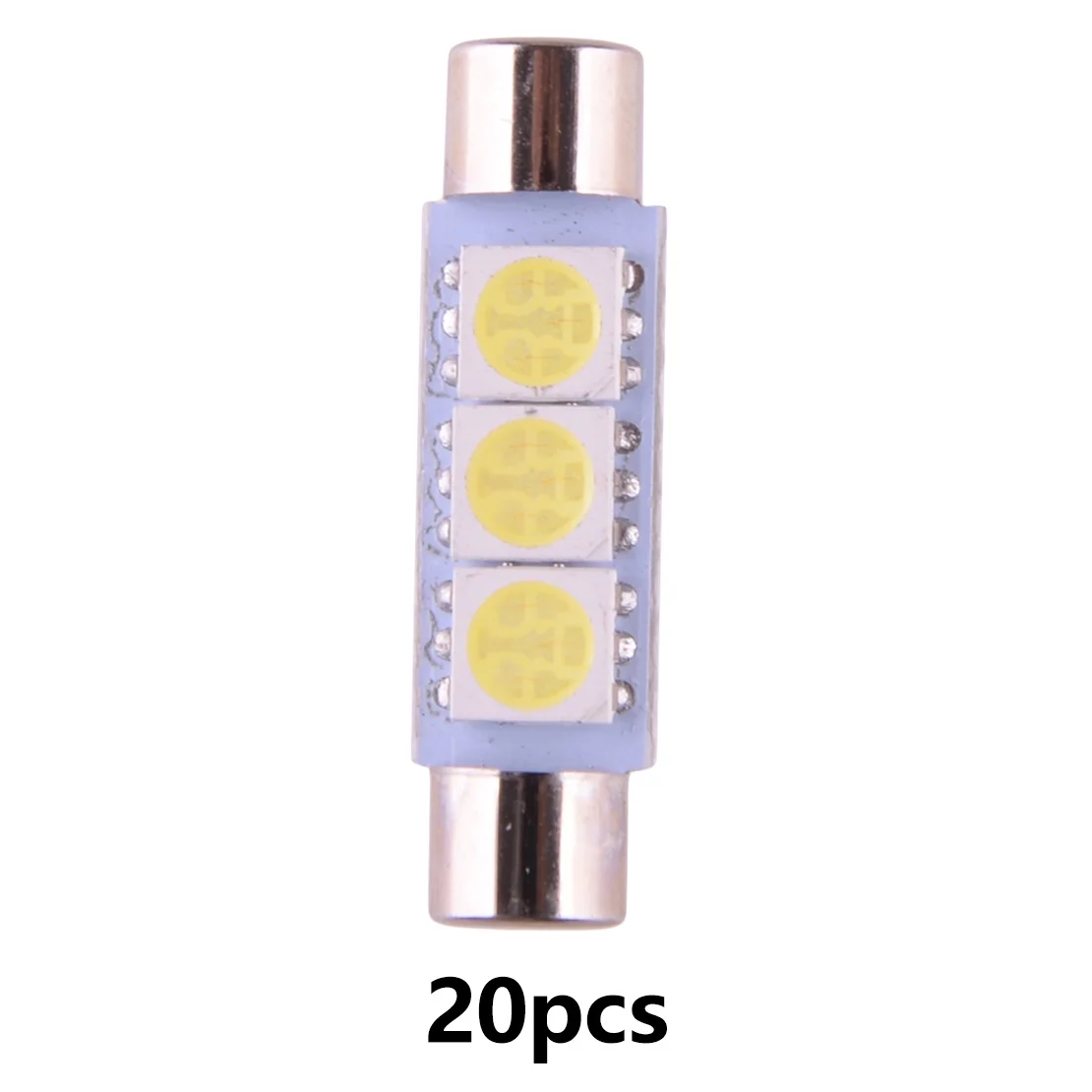 20pcs 12V 31mm White 5050 3SMD 6641 6614F LED Bulb Universal for Car Auto Sun Visor Light Vanity Mirror Fuse Lamp