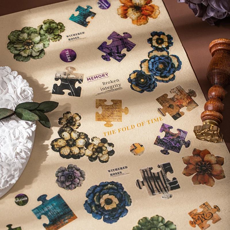 50 مللي متر * 2 متر شظايا زهرة أشرطة PET نباتات الزخرفية الزهور الشريط لمجلة القصاصات الجمالية القرطاسية لوازم الفن #5