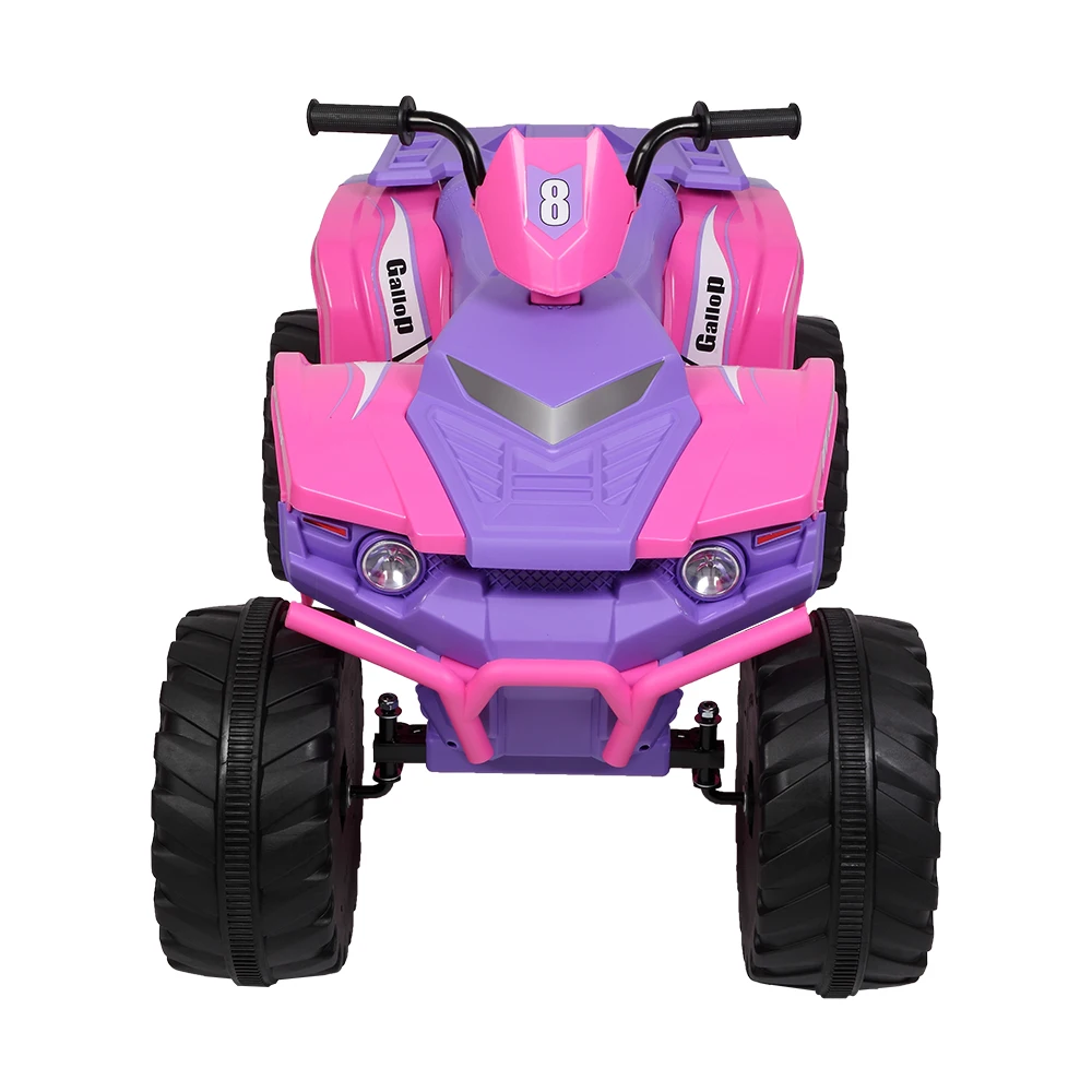 LZ-9955 ALL Terrain Vehicle Dual Drive Battery 12V7AH*1 without Remote Control with Slow Start Pink & purple