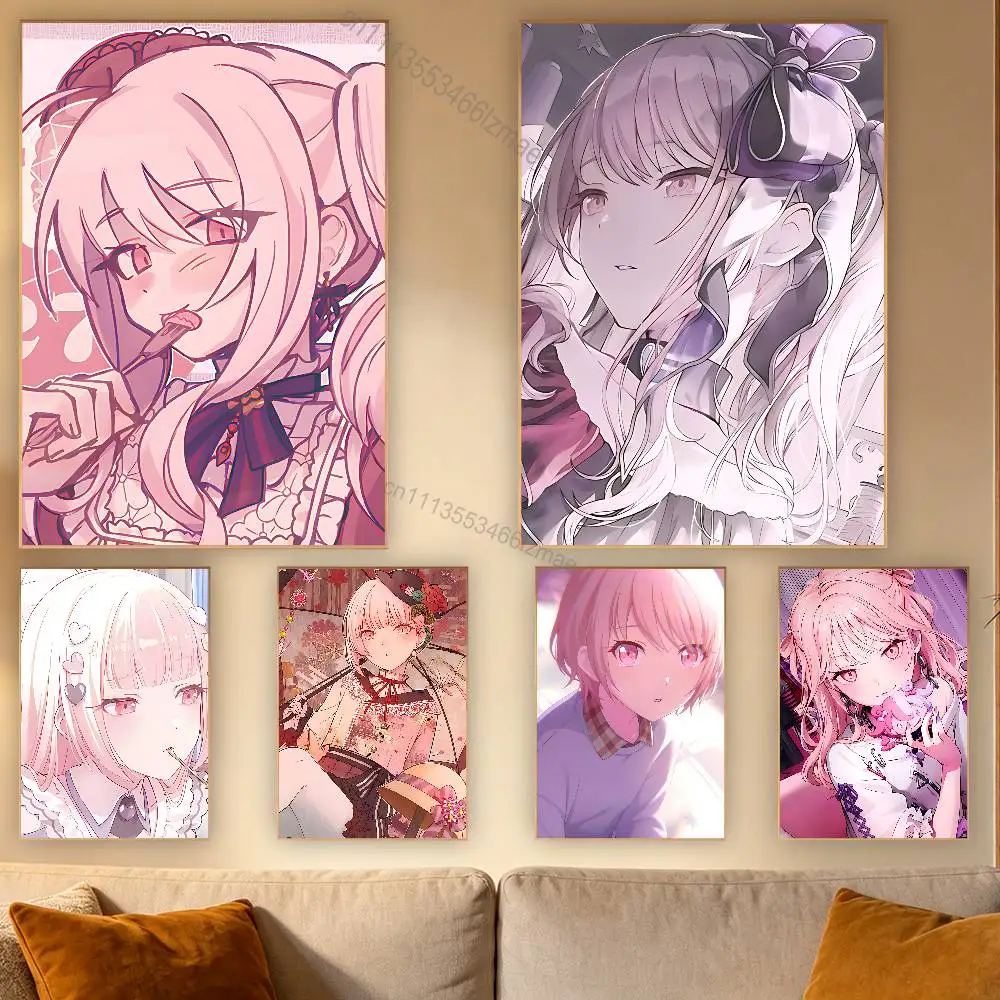 

A-Akiyama M-Mizuki Poster Retro Paper Sticker DIY Room Bar Cafe Aesthetic Art Wall Painting