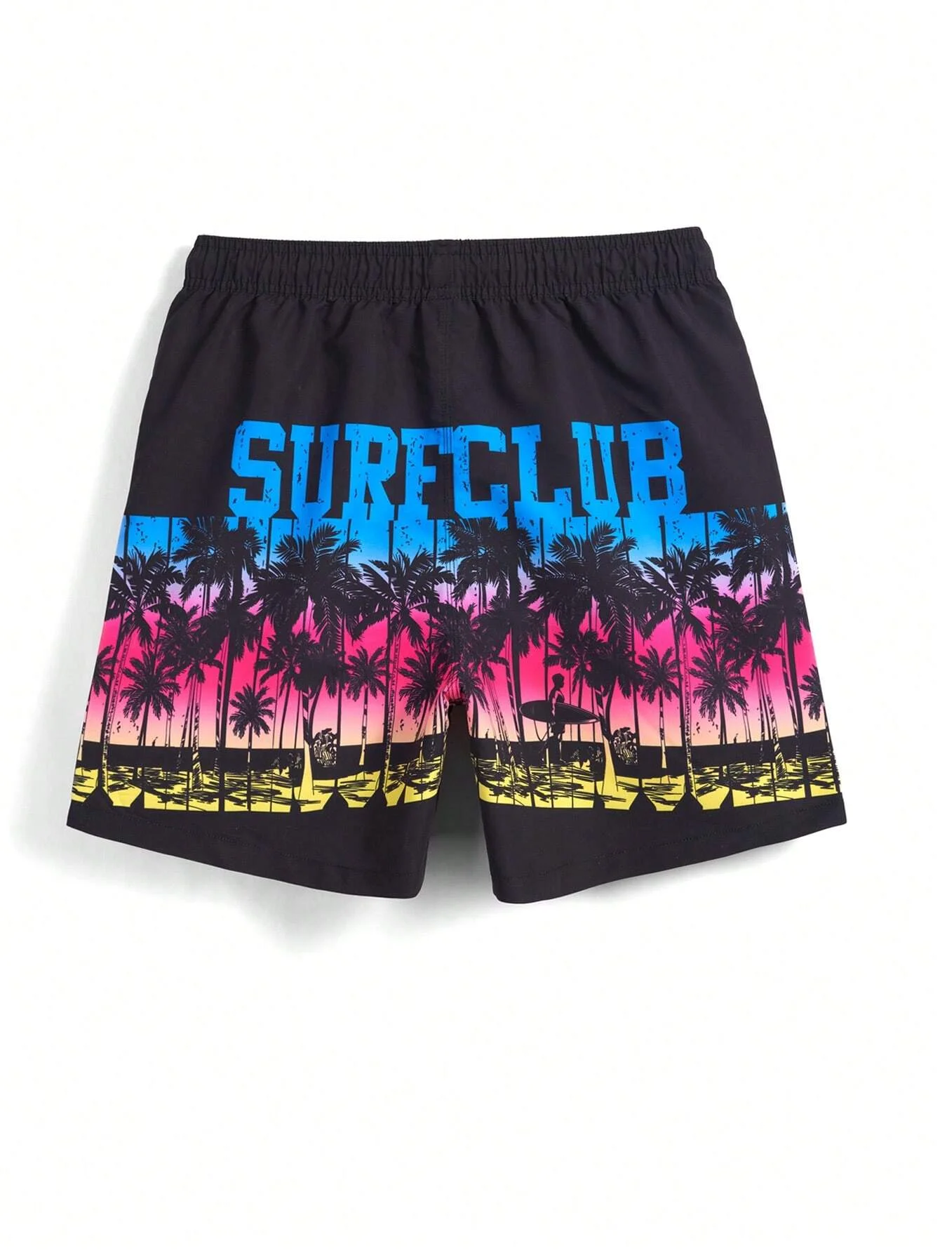 Men\'s Beach Shorts 3d Coconut Tree Print Street Vacation Casual Polyester Shorts Summer Surfboard Shorts Hawaiian Shorts