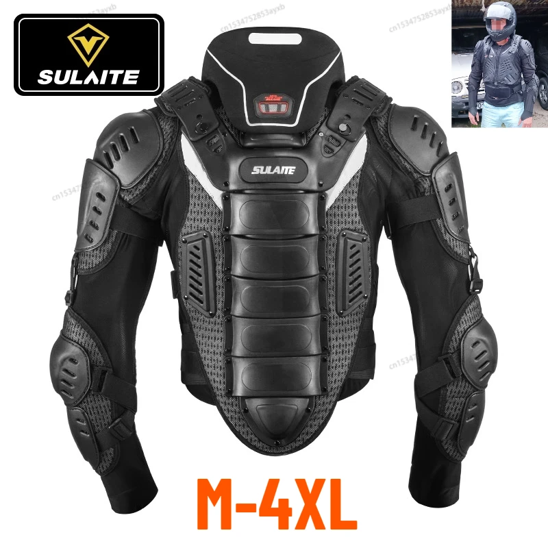 

SULAITE мотоциклетная бионическая броня для взрослых, защитное снаряжение для верховой езды, защита для сноуборда, лыж, скейт, мотокросс, грудь, спина