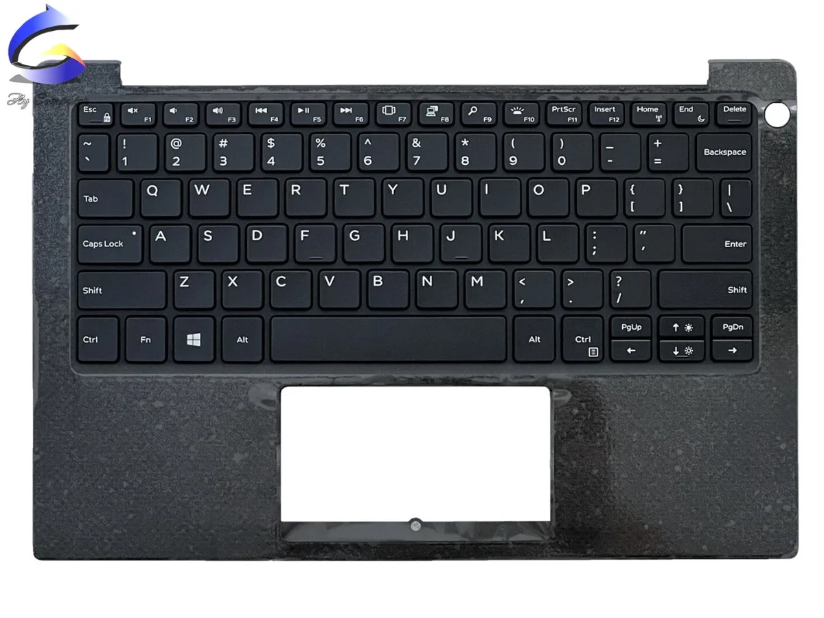 AA+For Dell XPS 13 9370 9380 7390 9305 Upper Case Palmrest Cover Backlight Keyboard