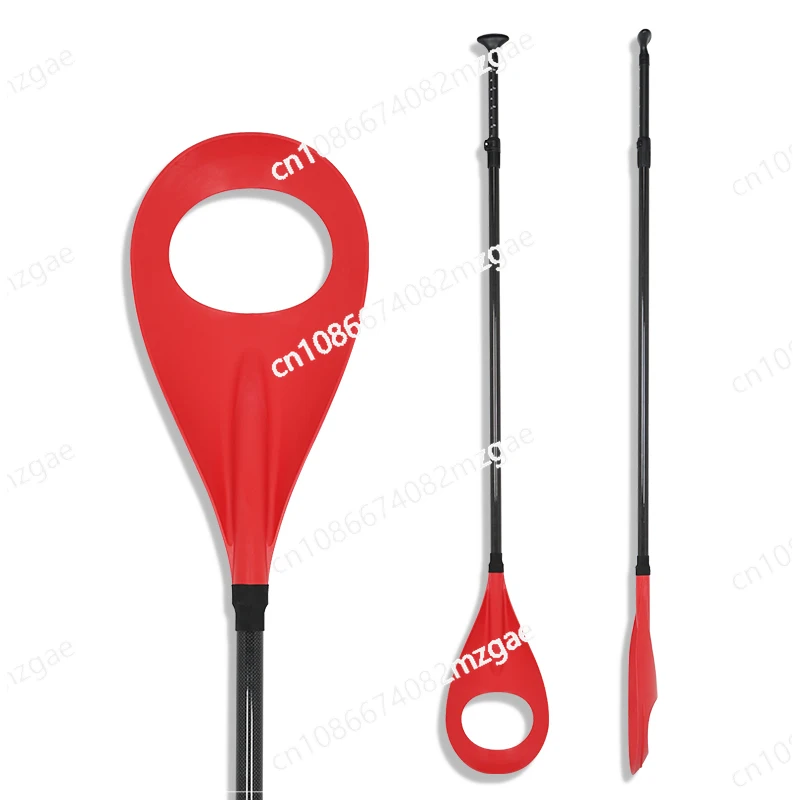 Plastic Blade Red Carbon Paddle Shaft Lightweight Inflatable Stand Up Paddle Boarding Polo Paddle SUP