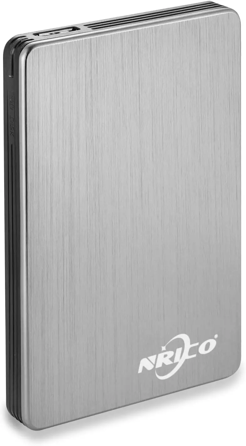 

500GB Portable External Hard Drive USB 3.0 for PC, Mac, PS4 - Sleek Metal Design
