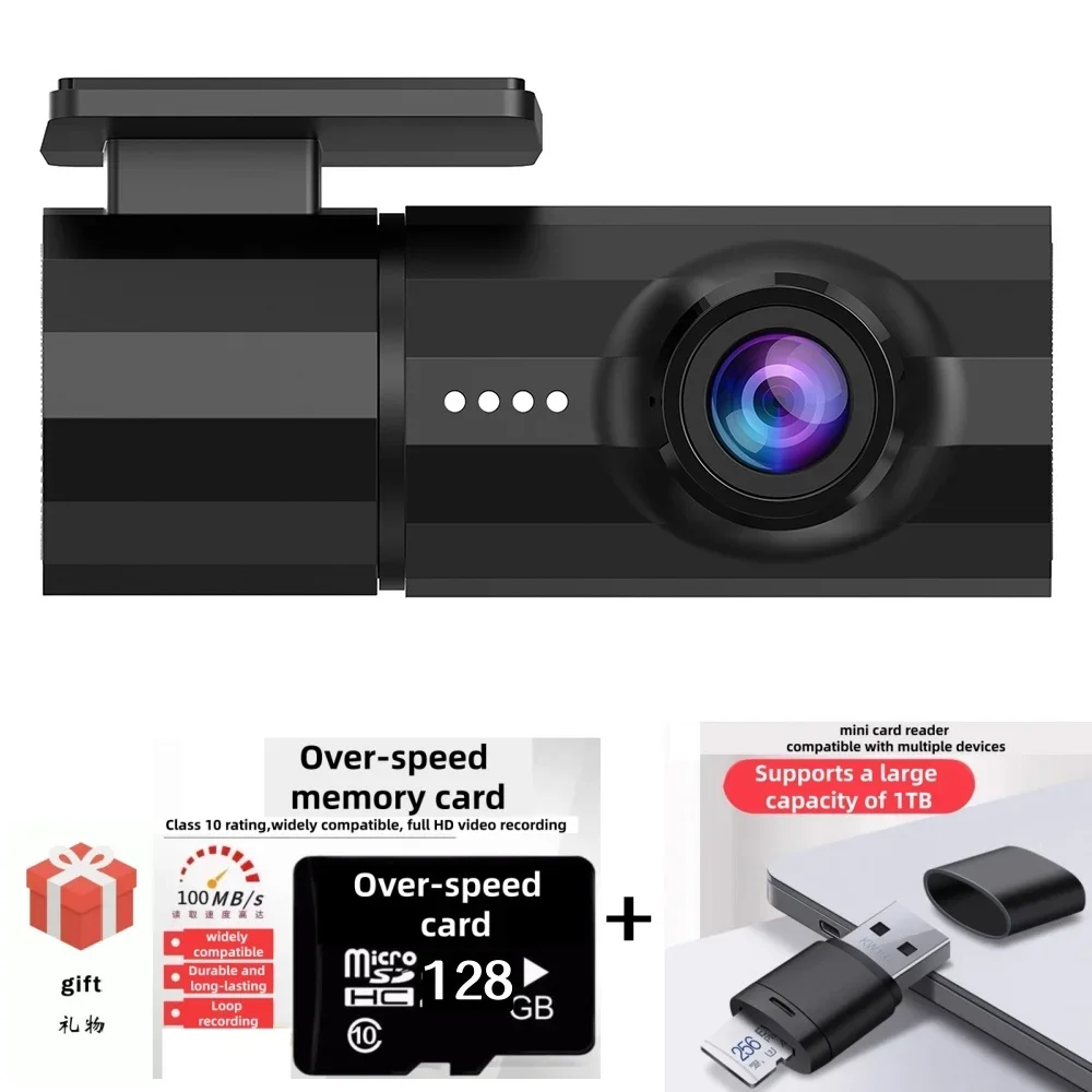 1080P Dash Cam Car Camera DVR with 360° Rotatable Lens, Customized for Traffic Accident & Anti-Theft Monitoring Night Vision