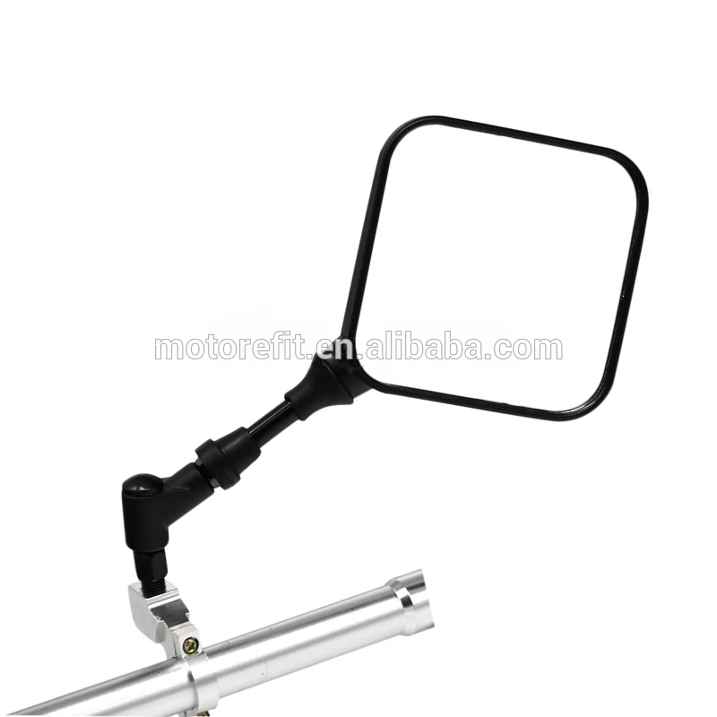 ملحقات الدراجات النارية باللون الأسود، مرآة الرؤية الخلفية الجانبية للدراجة النارية العالمية