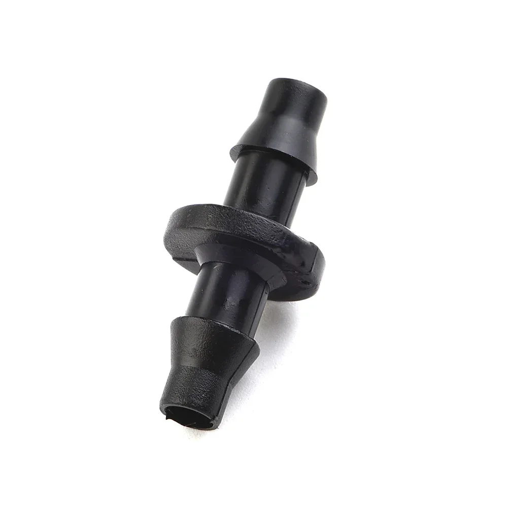 

New 100PC 1/4 Barbed Connector Double Way For 4/7mm Garden Drip Irrigation Hose Pipe Joints Joinery Drip System Pipe Connector