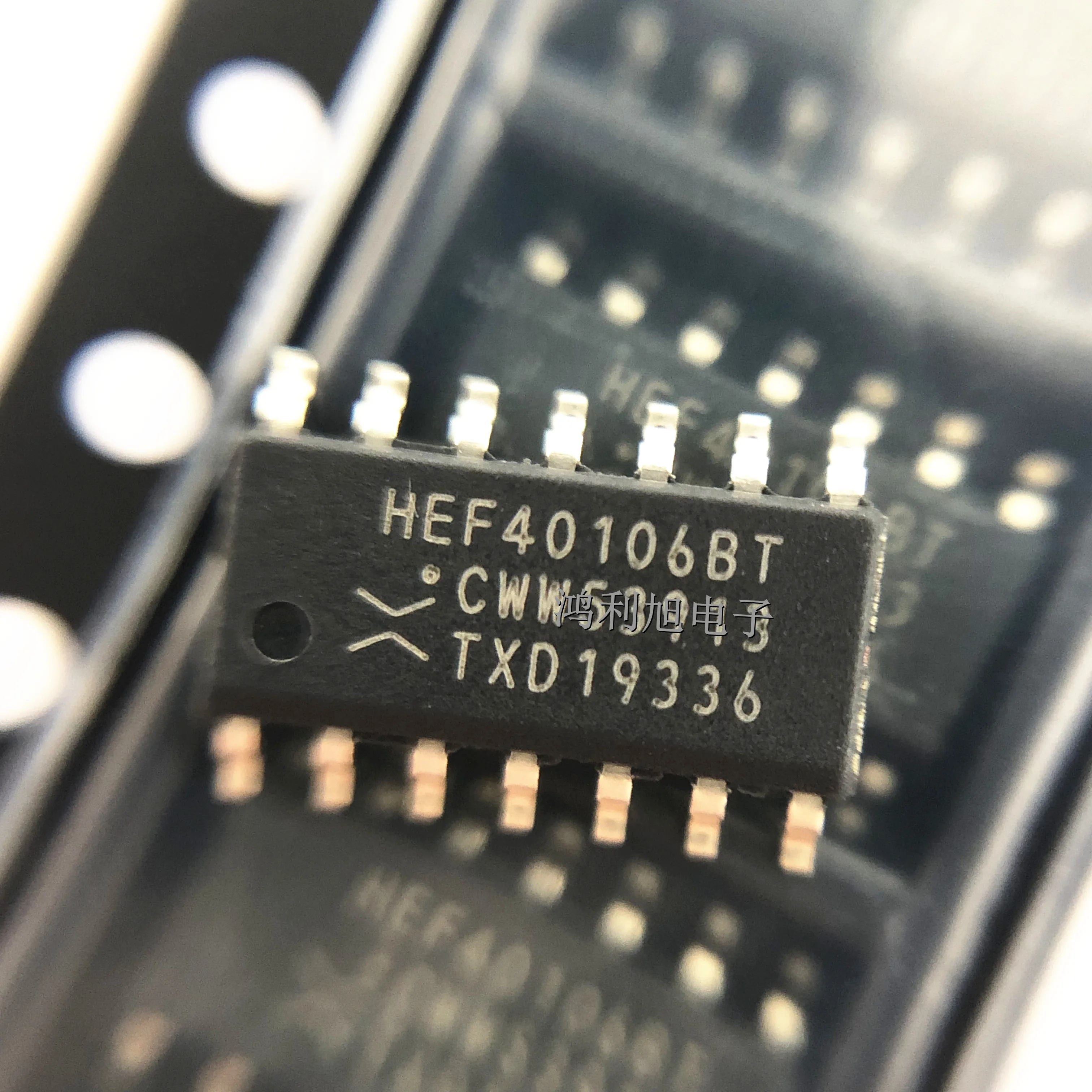 

5 шт./лот HEF40106BT,653 МАРКИРОВКА: HEF40106BT Инверторный триггер Шмитта, шестигранный, 1 вход, 14 контактов, SOIC - на ленте и катушке