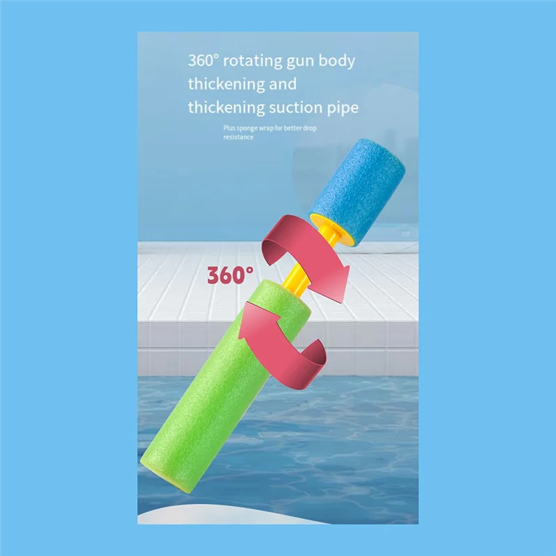 10PCS น้ําสําหรับเด็กแบบพกพา 30Ft โฟมน้ําฤดูร้อนสระว่ายน้ําสีสุ่ม (20 ซม.+ 40 ซม.)