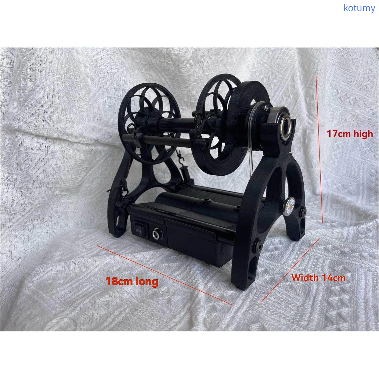 Compact Electric Spinning Wheel for Pet Hair & Wool | Easy-to-Use 12V Mini Spinner with Speed Control | Perfect for Upcycling Do
