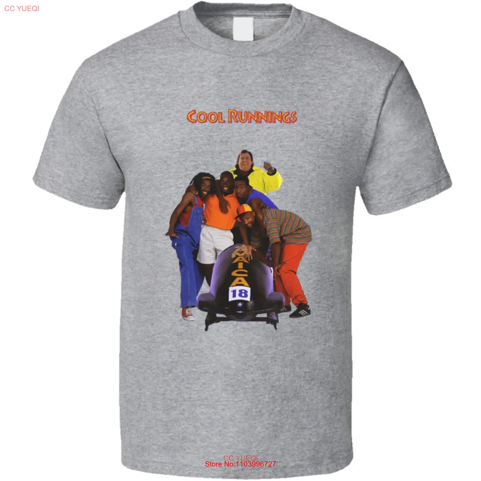 Cool Runnings John Candy Bobsled Jamaica Retro Movie T Shirt long or short sleeves