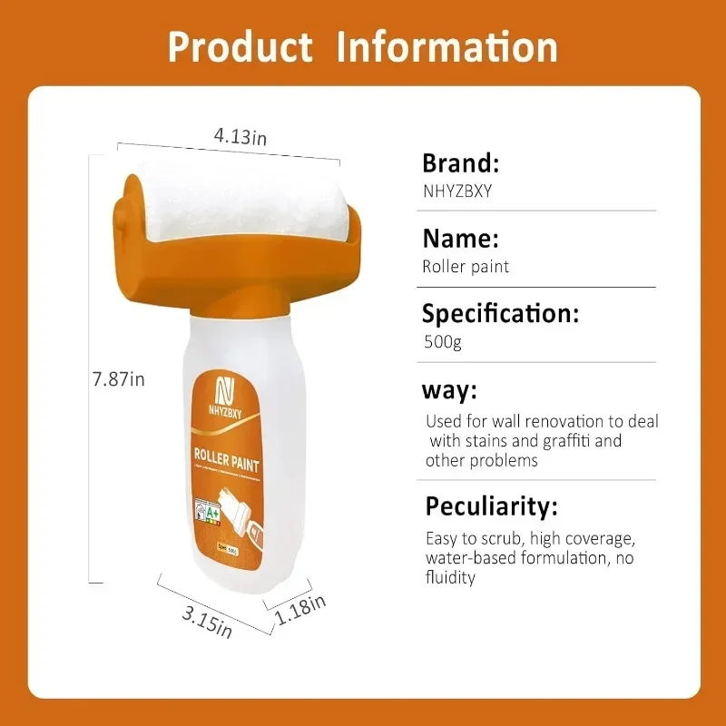 جدار إصلاح المتداول الطلاء إعادة طلاء فرشاة دوارة للطلاء جدار صافي رائحة إصلاح فرشاة دوارة للطلاء إصلاح الدهانات جدار أداة للبلاط #5