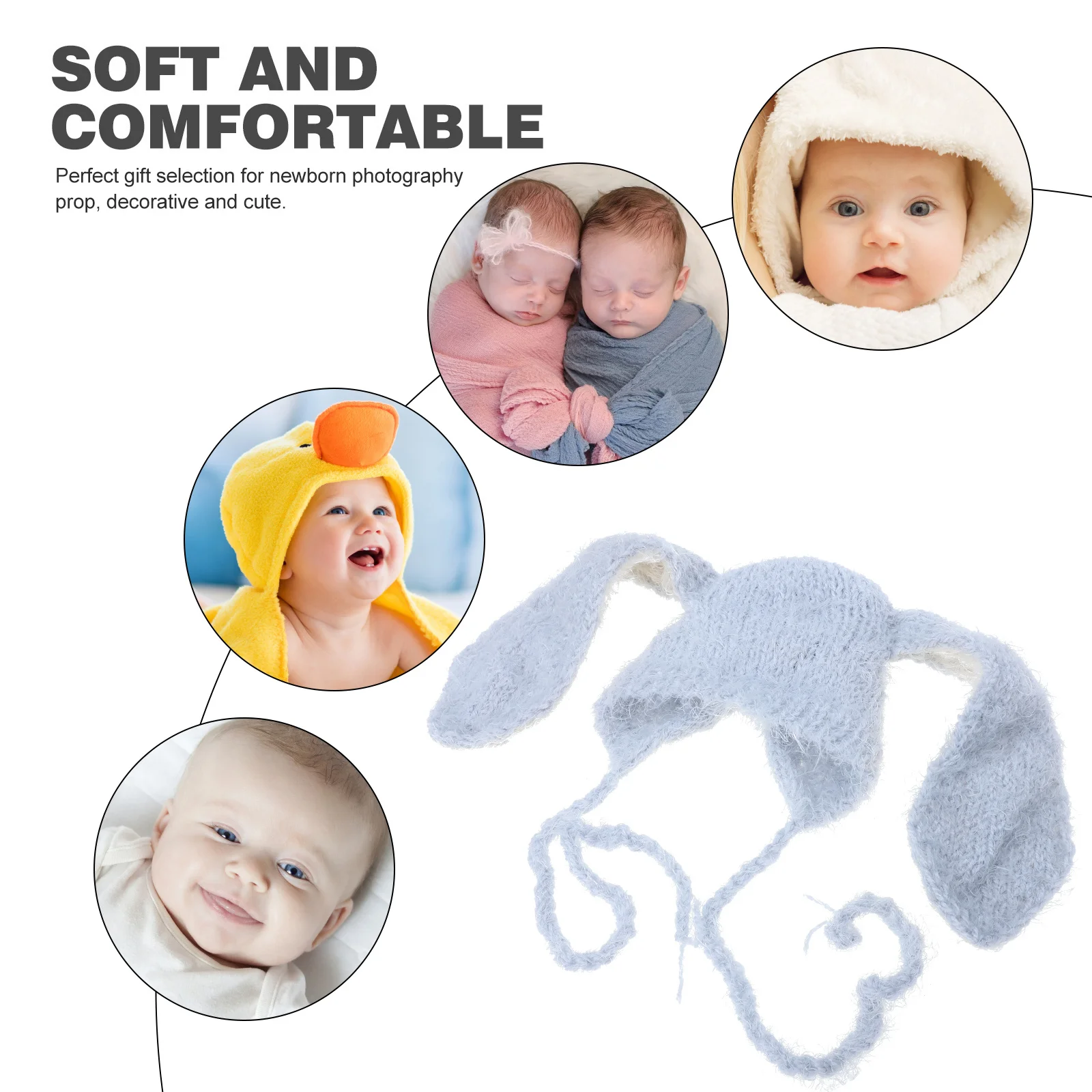 Kleinkind Wintermütze Baby Lange Ohren Ohren Kapuze Neugeborene Warme Mütze Weihnachten Neujahr Geschenk Kaninchen Ohr Beanie Caps