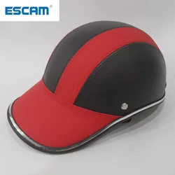 ESCAM Casco di sicurezza Casco da motociclista mezzo casco estivo auto elettrica uomo donna protezione casco da baseball personalità
