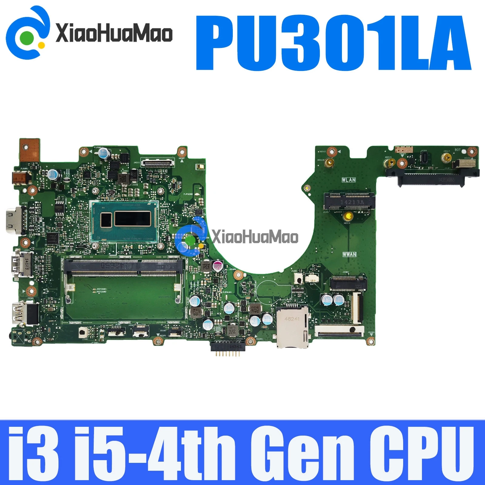 

PU301LA With i3 i5-4th Gen CPU Notebook Mainboard For ASUS PU301LA Pro301LA E301LA Laptop Motherboard DDR3L 100% Tested OK