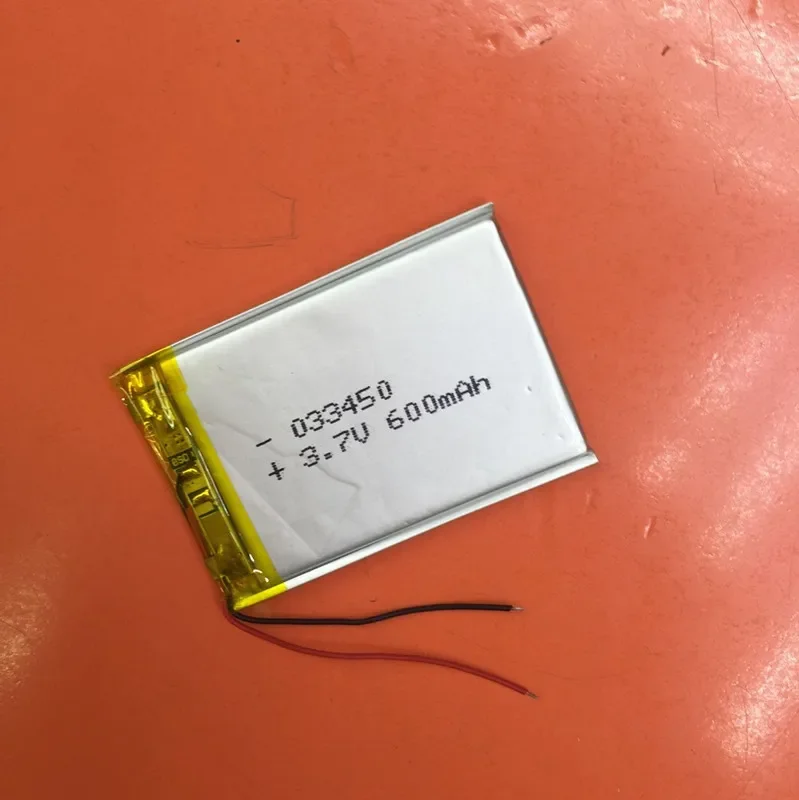 핫 폴리머 리튬 배터리, 033450 303450, 500MAH, MP3, MP4, MP5, M3 보드용 충전식 리튬 이온 셀, 3.7V, 신제품