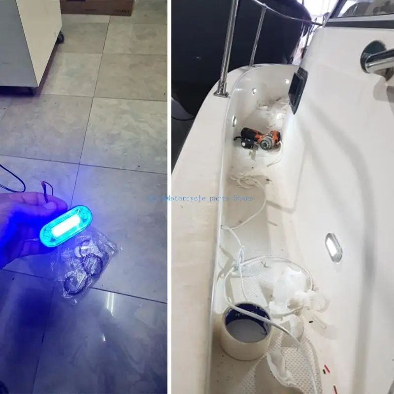 y9uc قارب اليخت بدرجة مرية مقاوم للماء 3 مجاملة من مجاملة الدرج المصباح ستير ستير #3