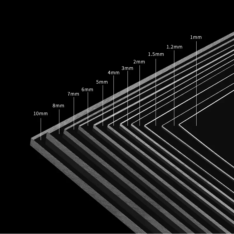 1PC Customize Size 250mmx250mm Thickness 10mm Transparent PVC Board Hard Plastic Sheet Thin Plate