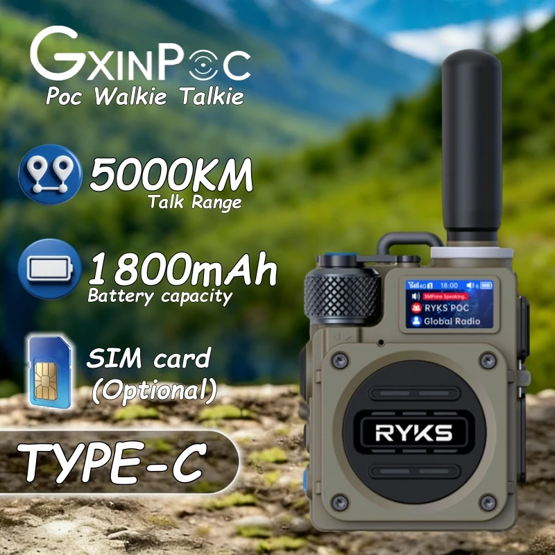 

Walkie Talkie 4G Poc Radio Walkie Talkies 100Km For Global Ptt No Zello
