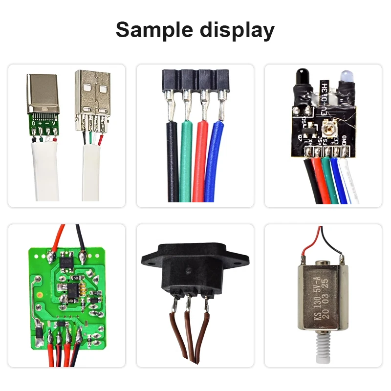 Semi automatic wire soldering machine circuit board welding equipment