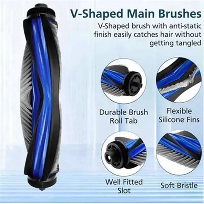 A39m para ecovacs x8 omni/x8 pro omni varredor saco de pó acessórios substituição principal escova lateral filtro pano