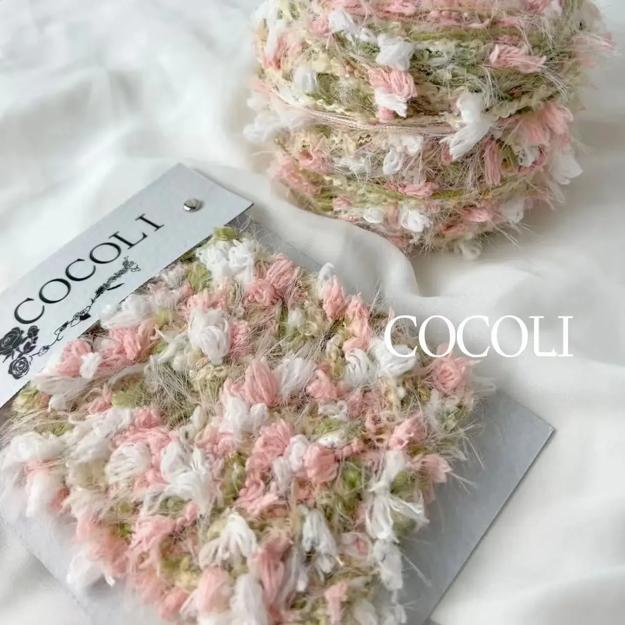 4pcs Colorful Multi Style Hand Mixed Thread,Hand Woven Scarves Bags Thread,High-end Color Matching Fashionable Floral Patterns