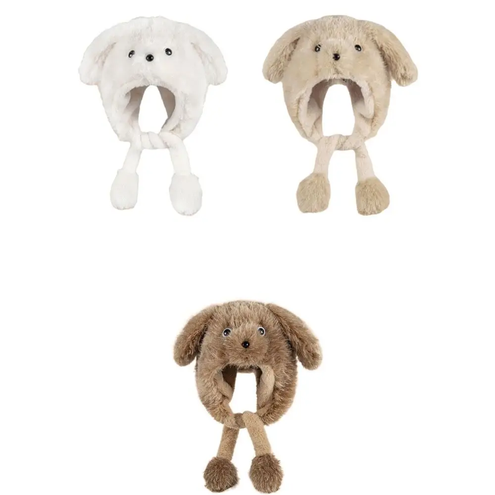 عارضة الكرتون المنقولة آذان جرو قبعة Kawaii يندبروف رقيق ليو فنغ قبعة حماية الأذن سميكة قبعة دافئة الدراجات