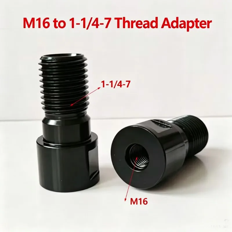 1 PC Thread Adapter, Female M16/M22 to Male 1-1/4-7 UNC, Diamond Core Drill Bit Adapter for Construction Drilling
