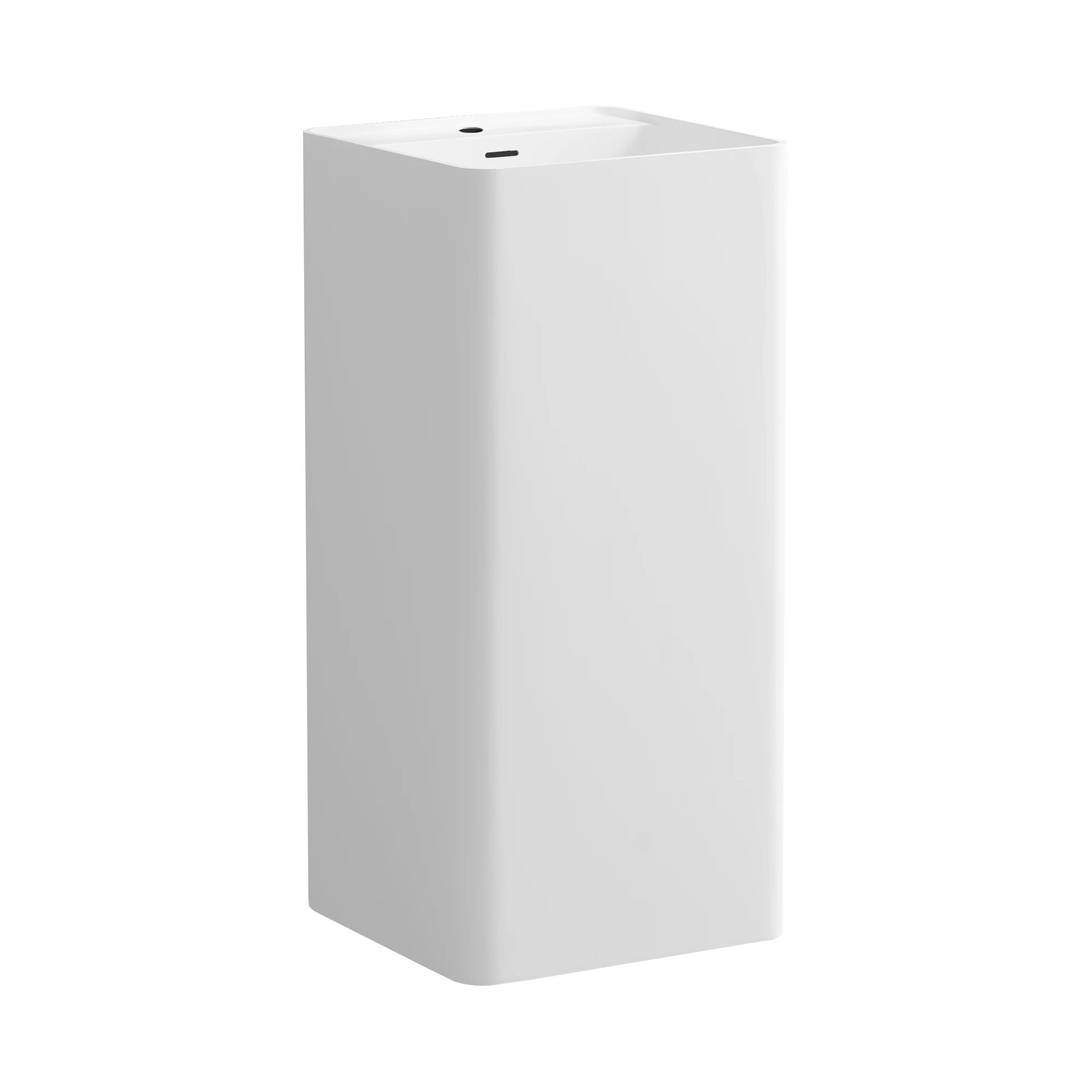 Wholesale Freestanding Counter Above Basin Sink Square Solid Surface Design Made in Bathroom Marble Resin Base Style