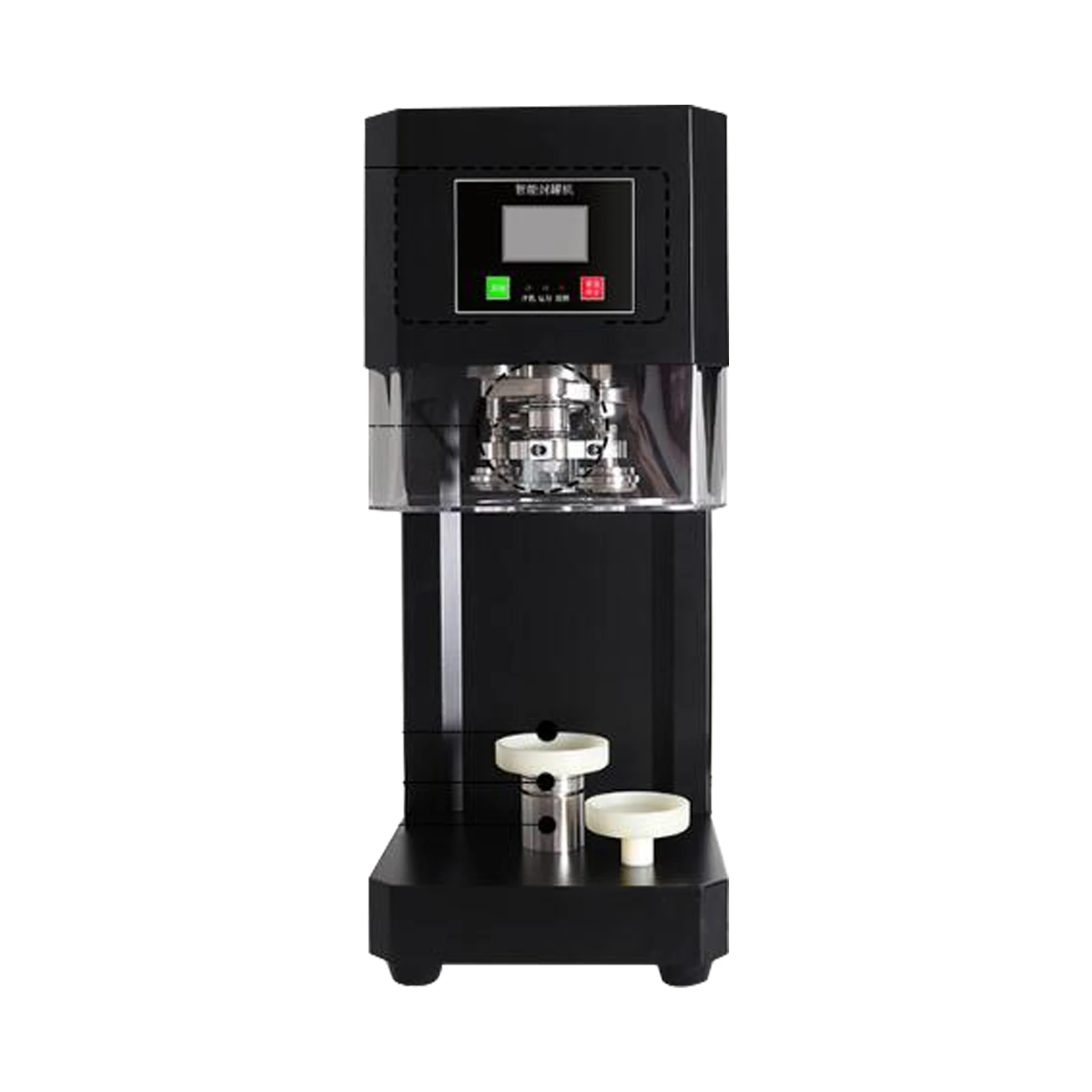 New Upgrade Automatic Plastic PET Aluminum Can Sealer Bubble Tea Tin Can Sealing Machine Non Rotate