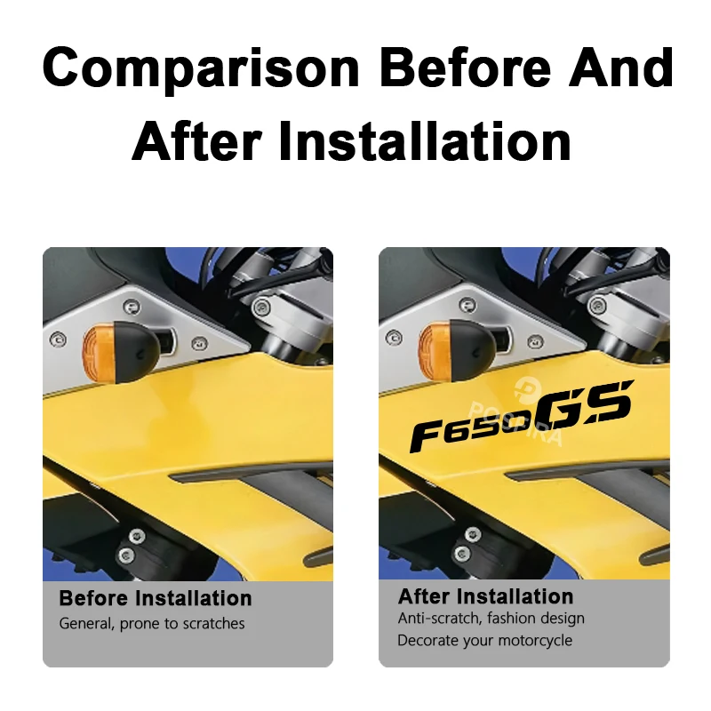 POSFIRA Motorcycle Stickers Vinyl Decals for BMW F650GS F650 F 650 GS 2000-2012 2001 2003 2004 2005 2006 2007 2010 Accessories