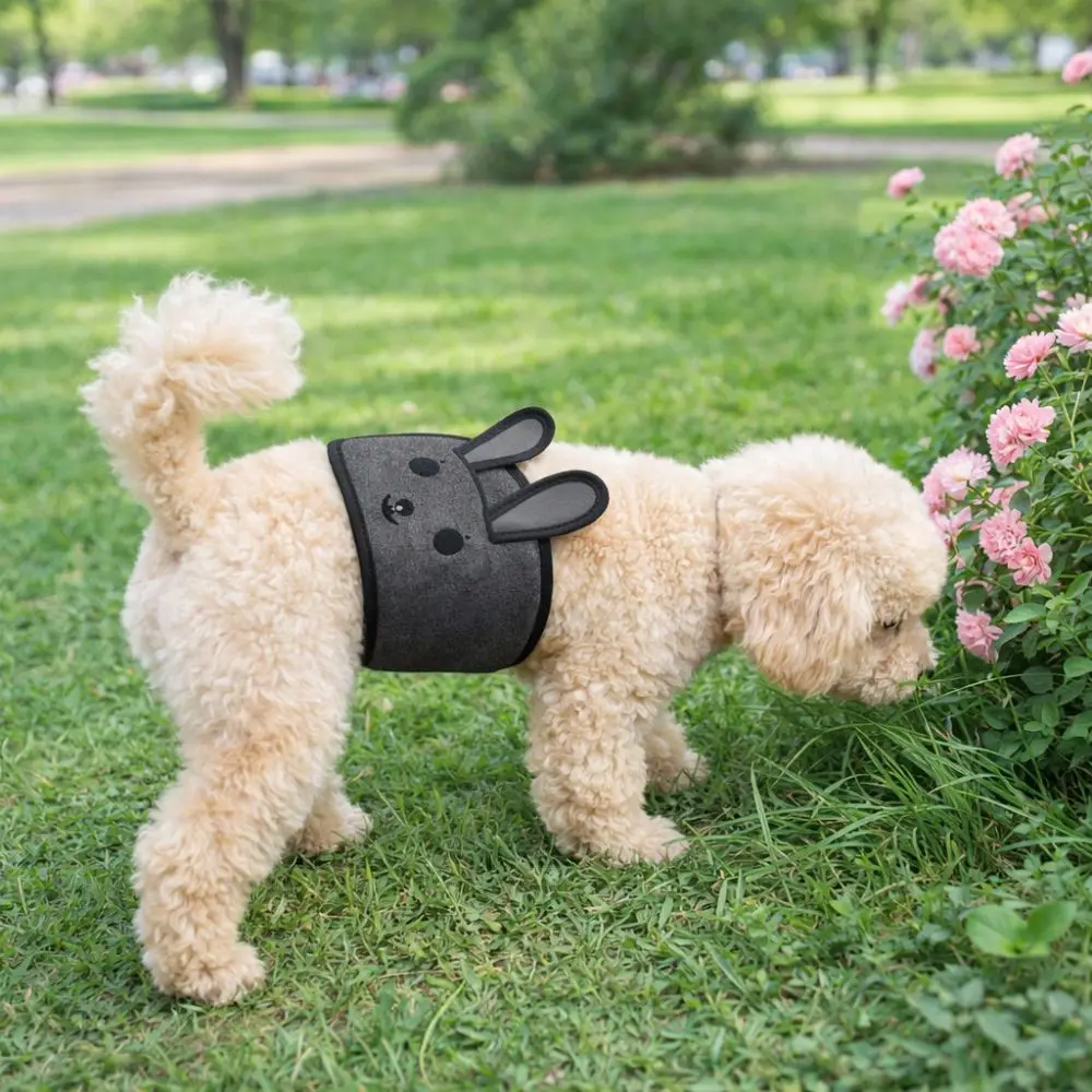 

Adjustable Dog Physiological Pants Reusable Keep Warm Pet Underwear Thickened Washable Pet Diaper Pants Female Dog