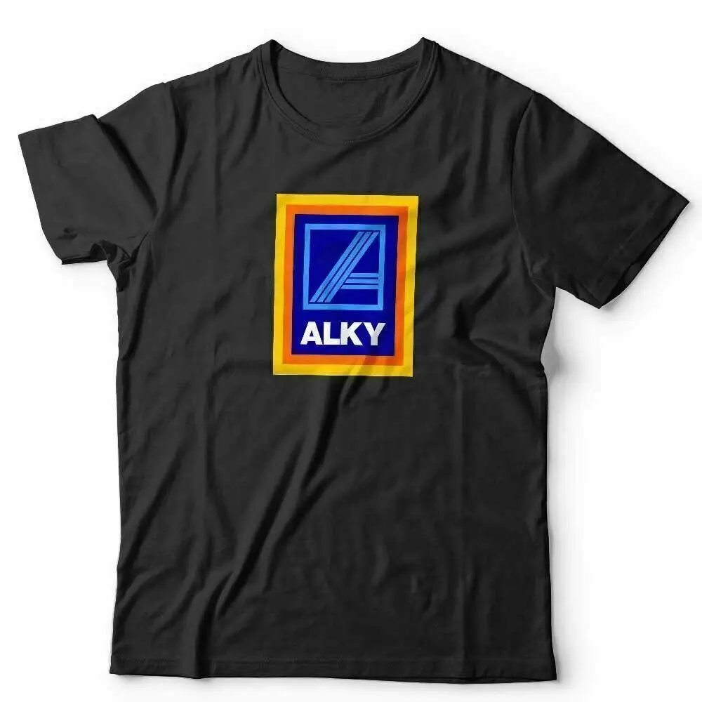 Alky T Shirt Funny Novelty Aldi Humour Fathers Day Drink Drinking