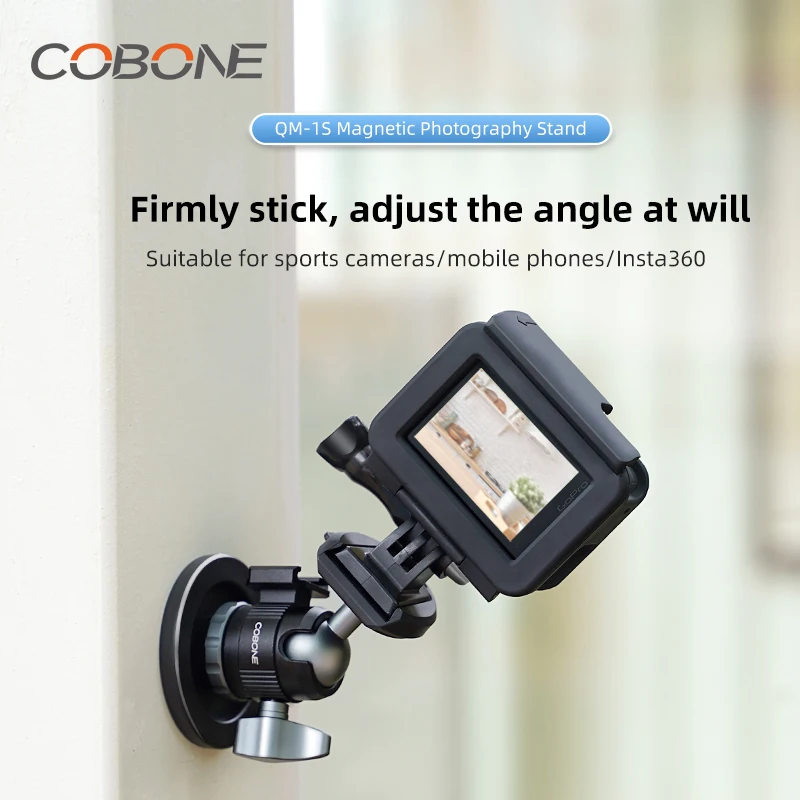 

COBONE Car Quick Release Magnetic Stand Suction Cup Base Suitable for Gopro/Action3/4 Video Panoramic insta360x4 Action Camera