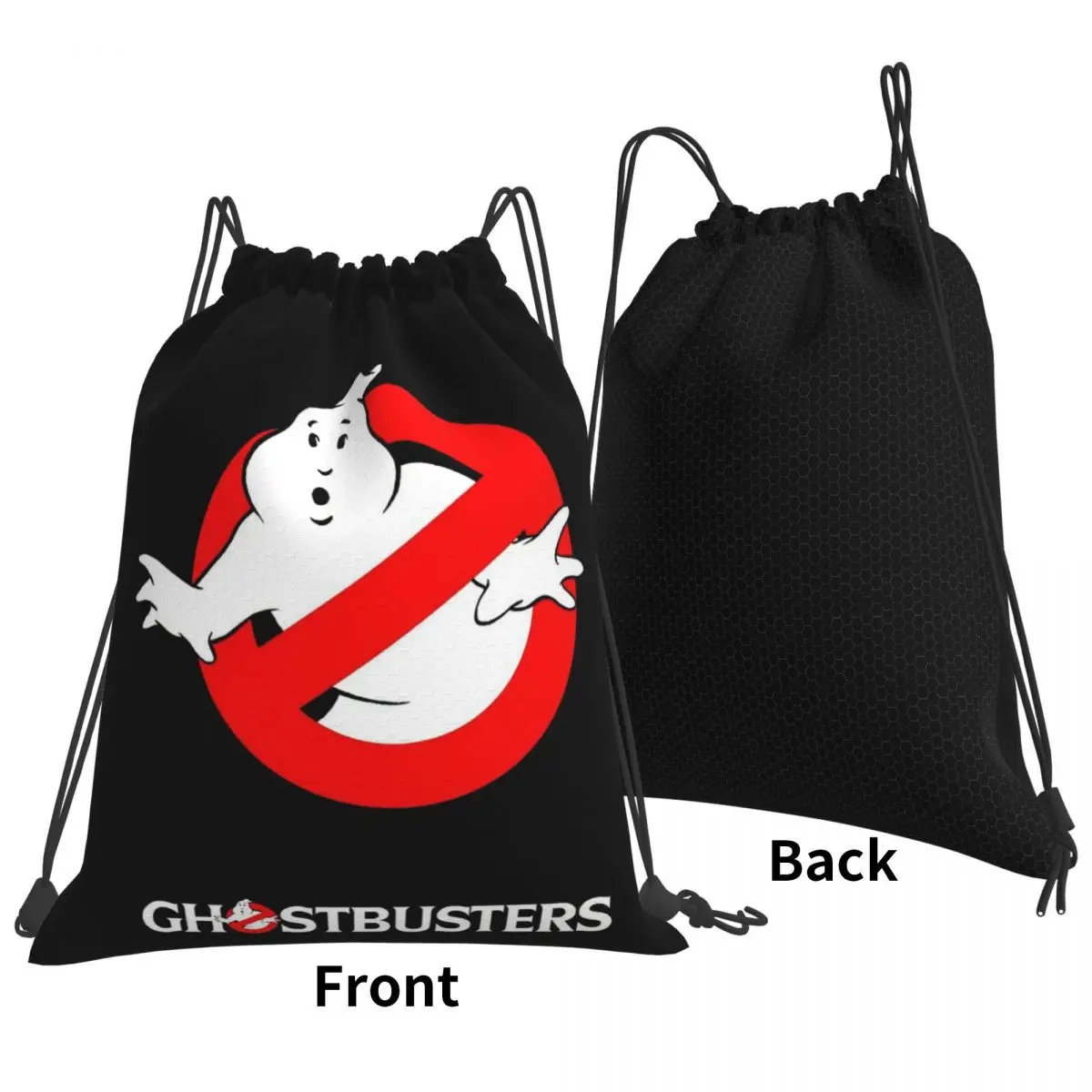 

The GhostBusters Logo Pattern Backpacks Multi-function Drawstring Bundle Pocket Sports Bag Book Bags for Travel Students