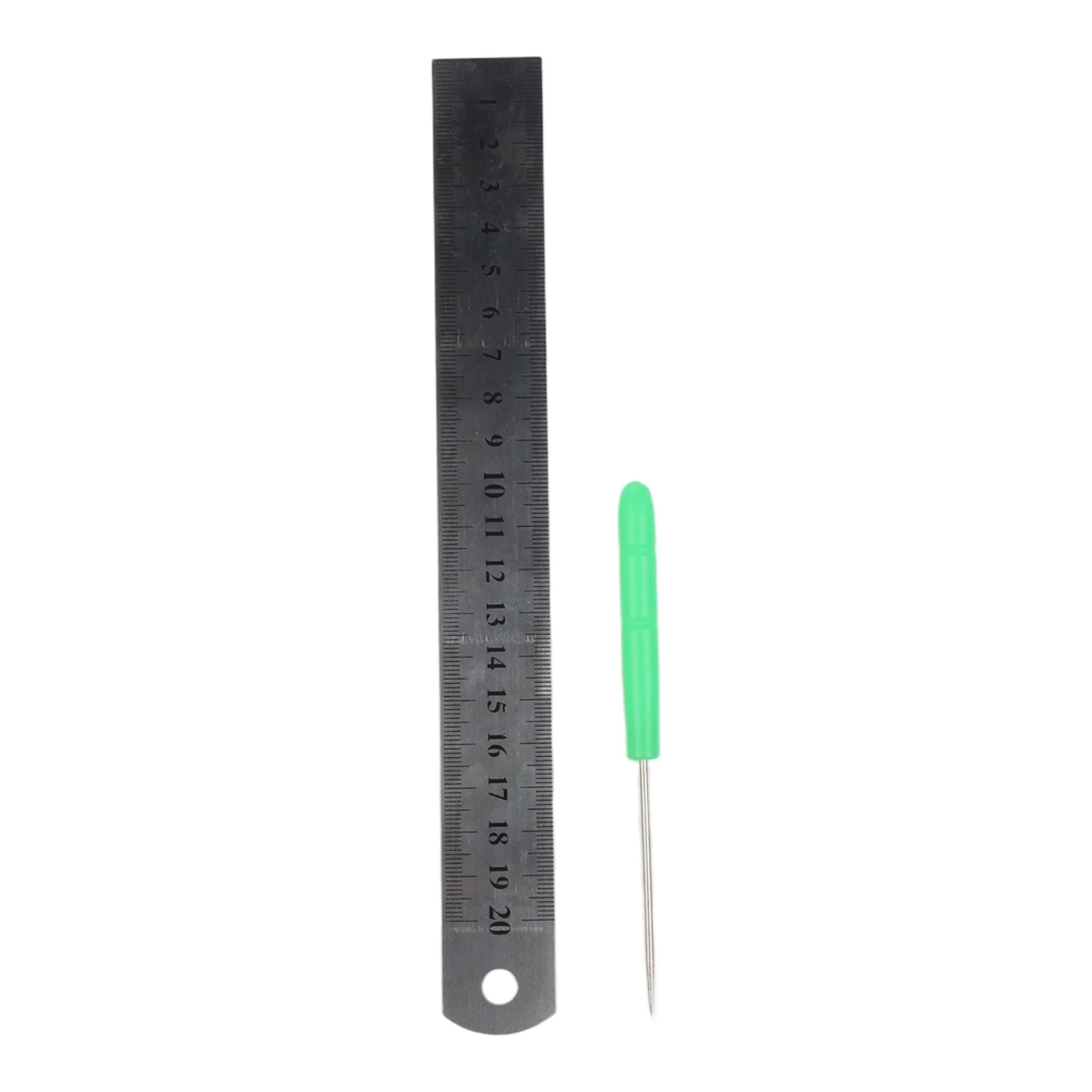 Adjustable Screw Punch with 6 Sizes Screws for Crafting Leather Paper Plastic Rubber Felt Materials with Wooden Handle