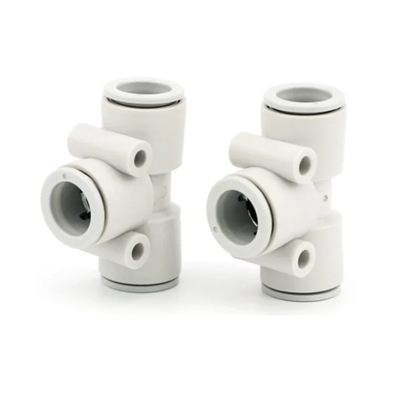 10PCS Pneumatic Connector Three-Way Equal Diameter Connector KQ2T04-00KQ2T06-00A KQ2T08-00A KQ2T10-00A KQ2T12-00A