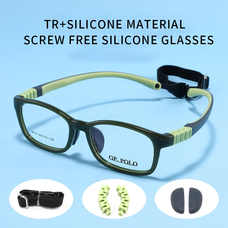 

ENTITY Prescription Children's Glasses ForBoys and Girls Anti slip design TR90 Computer Eyeglasses Customized Lenses ForChildren