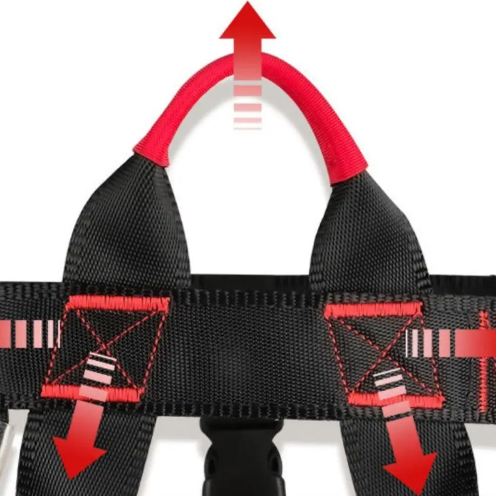 Arnés para deportes al aire libre con soporte de cintura, arnés de escalada en roca de seguridad fuerte, cinturón de seguridad ajustable de medio cuerpo para escalada de alta capacidad